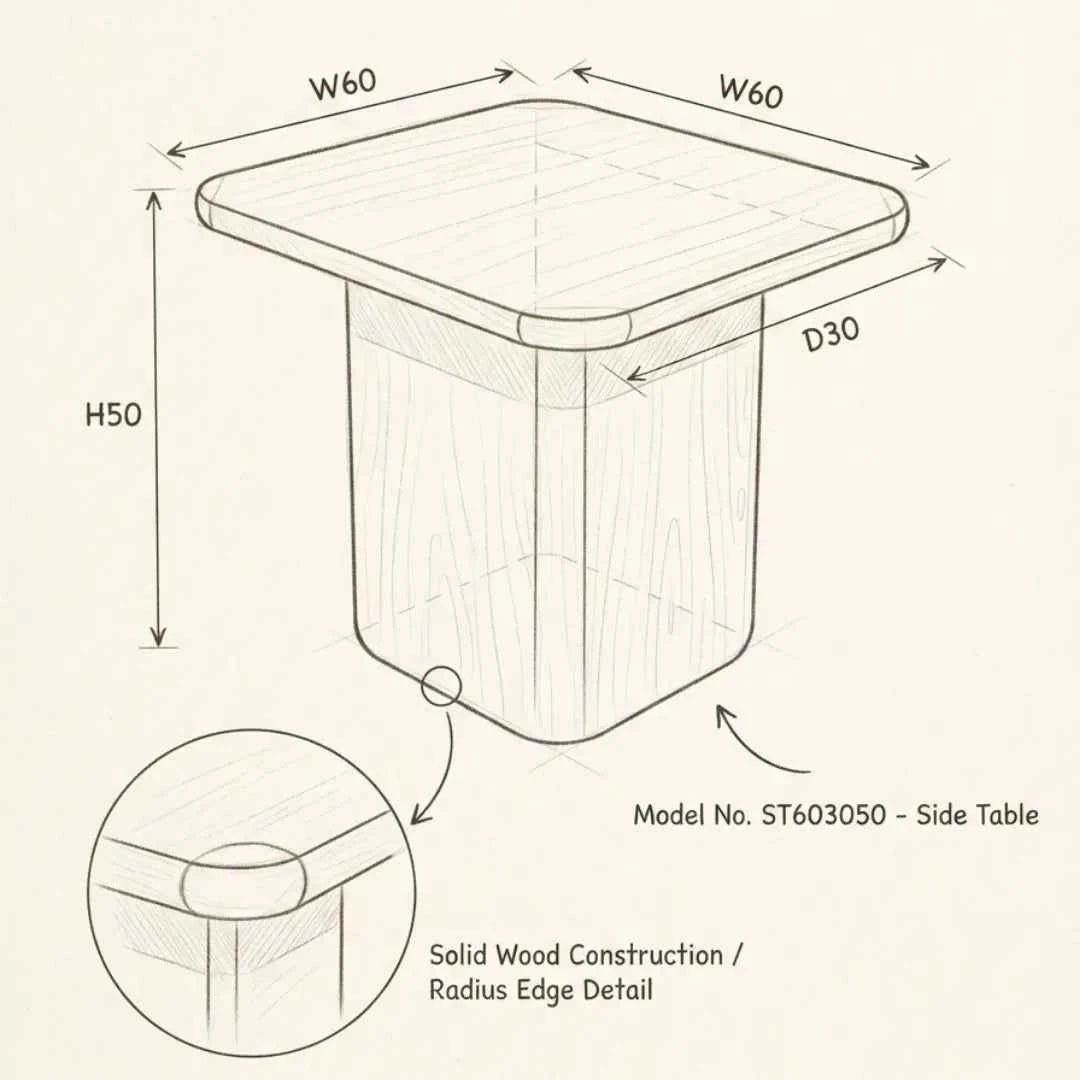 Wooden coffee table dimensions diagram