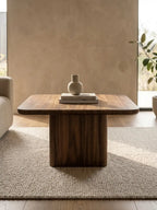 Handcrafted solid wood coffee table